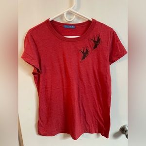 Delia’s Vintage T-Shirt w/ appliqué Swallows - Size XL